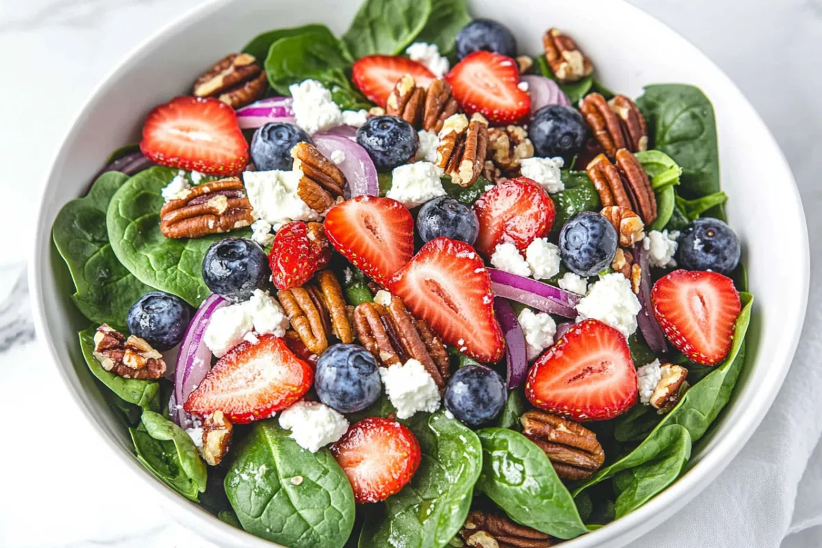 Fresh Strawberry Spinach Salad
