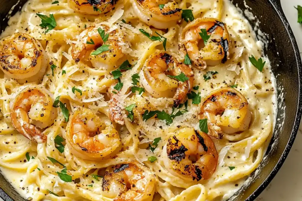 Restaurant-Style Garlic Shrimp Pasta at Home