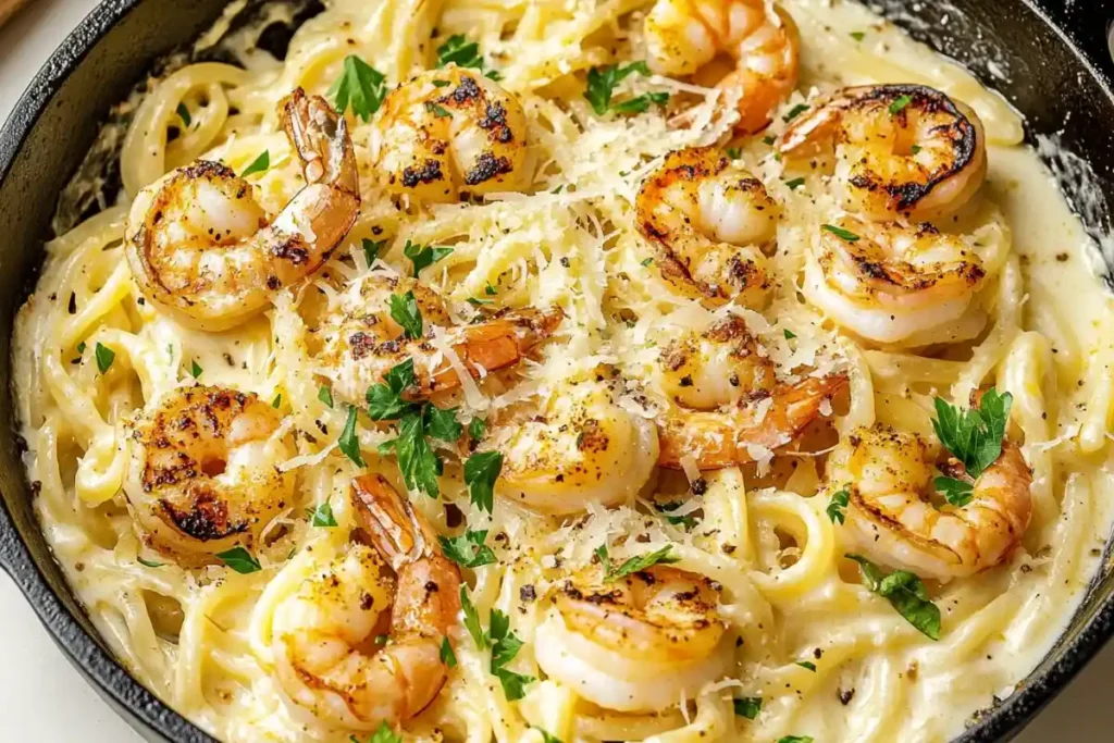 Simple Creamy Seafood Pasta _ Perfect Weeknight Dinner