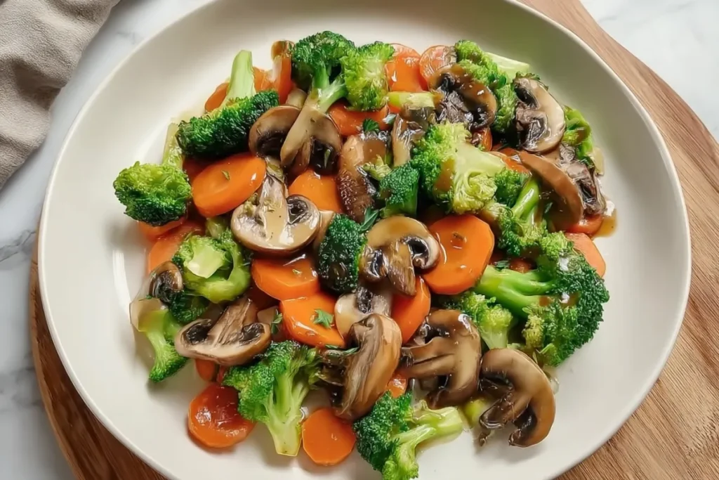 15-Minute Mushrooms and Broccoli Stir Fry