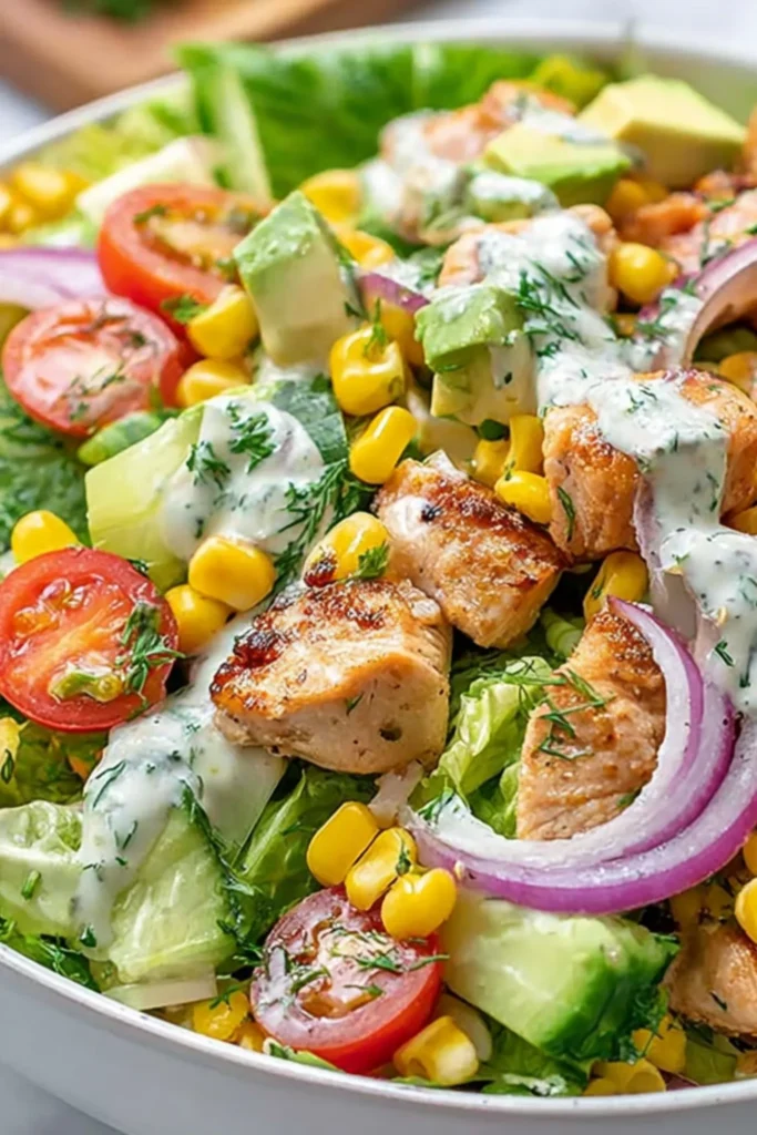 20-Minute Healthy Ranch Chicken Salad