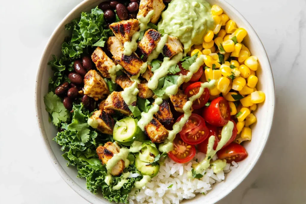 30-Minute Southwest Chicken Burrito Bowls