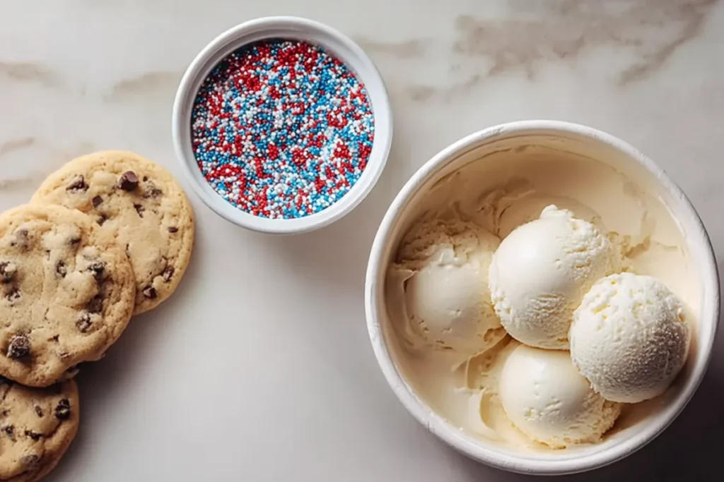 4th July Ice Cream Cookies