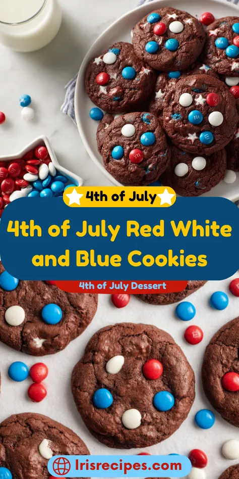 4th of July Red White and Blue Cookies