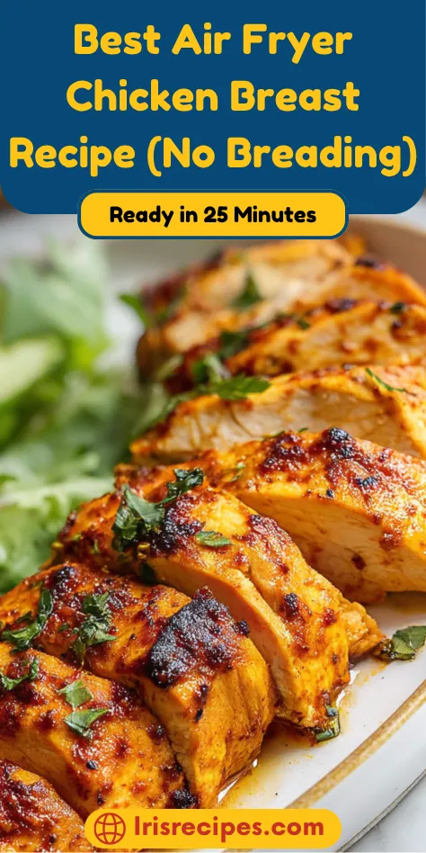 Best Air Fryer Chicken Breast Recipe (No Breading)
