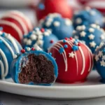 Candy-Coated Patriotic Oreo Balls for Summer Celebrations