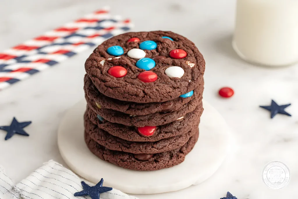 Easy 4th of July Cookies _ Brownie Mix Shortcut Recipe