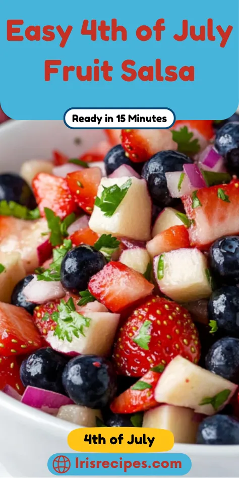 Easy 4th of July Fruit Salsa
