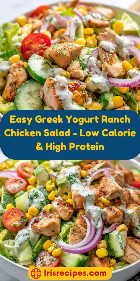 Easy Greek Yogurt Ranch Chicken Salad
