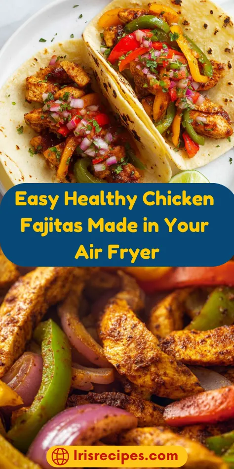 Easy Healthy Chicken Fajitas Made in Your Air Fryer