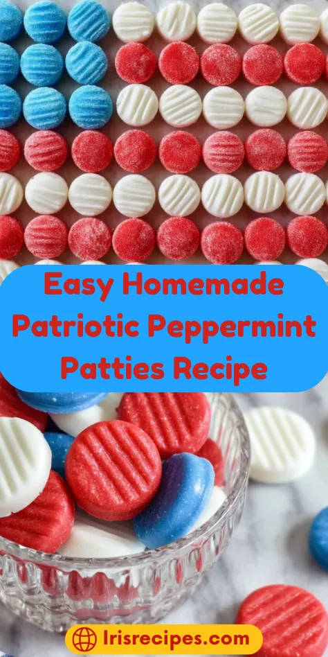 Easy Homemade Patriotic Peppermint Patties Recipe