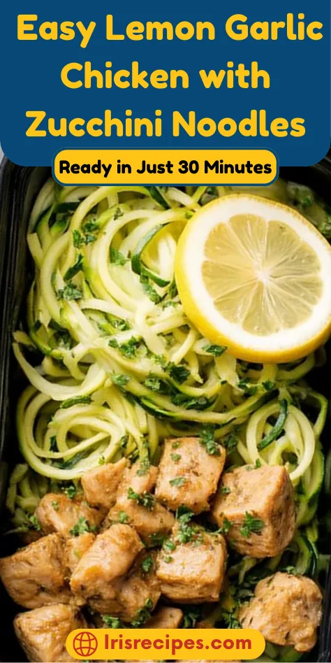 Easy Lemon Garlic Chicken with Zucchini Noodles