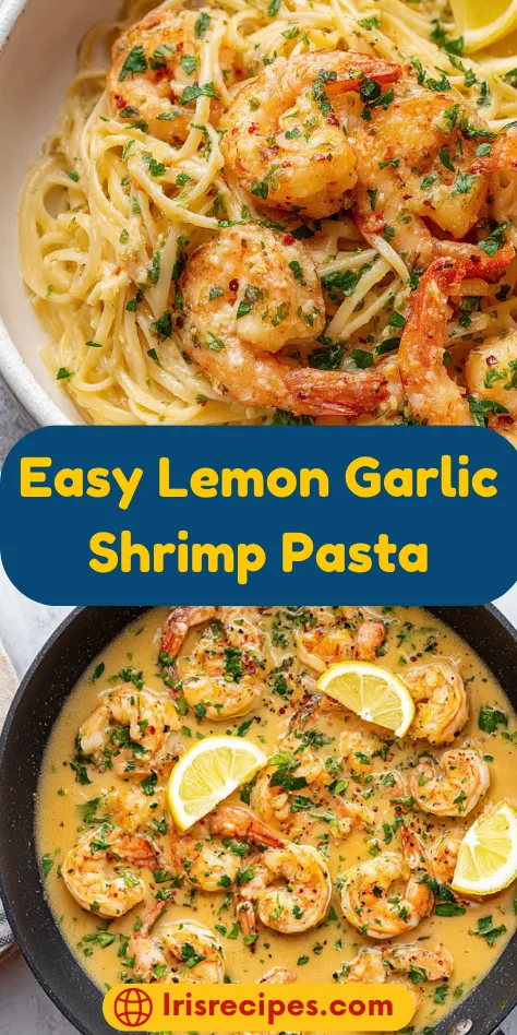 Easy Lemon Garlic Shrimp Pasta