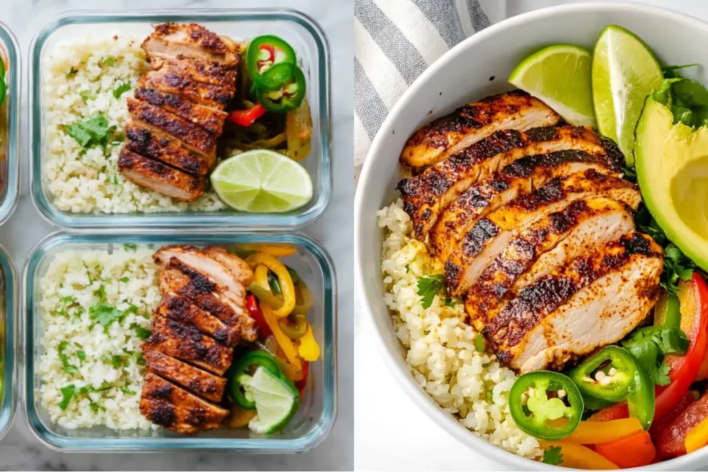 Easy Low-Carb Chipotle Chicken Fajita Bowls