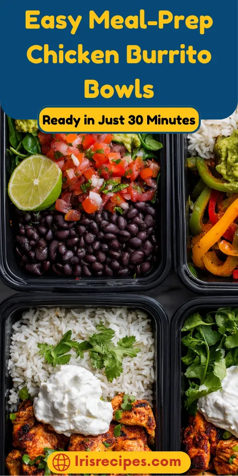 Easy Meal-Prep Chicken Burrito Bowls