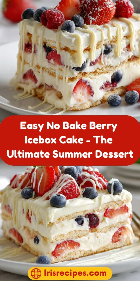 Easy No Bake Berry Icebox Cake