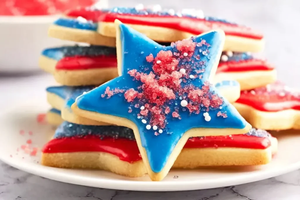 Easy Patriotic Cookies with Fizzing Surprise