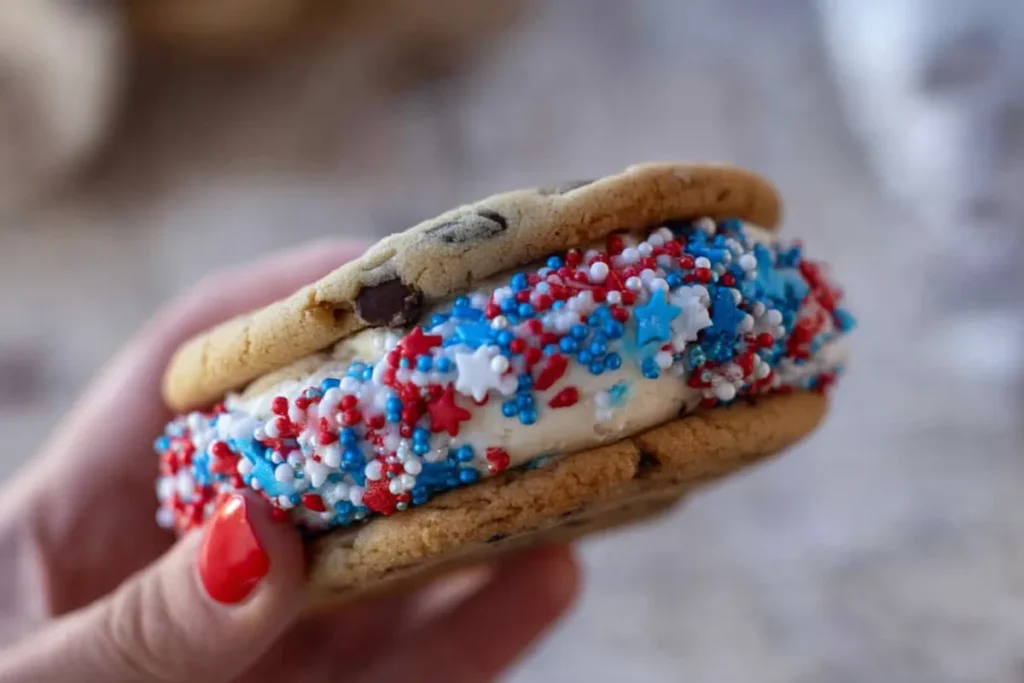 Easy Patriotic Ice Cream Sandwich Ready in 15 Minutes