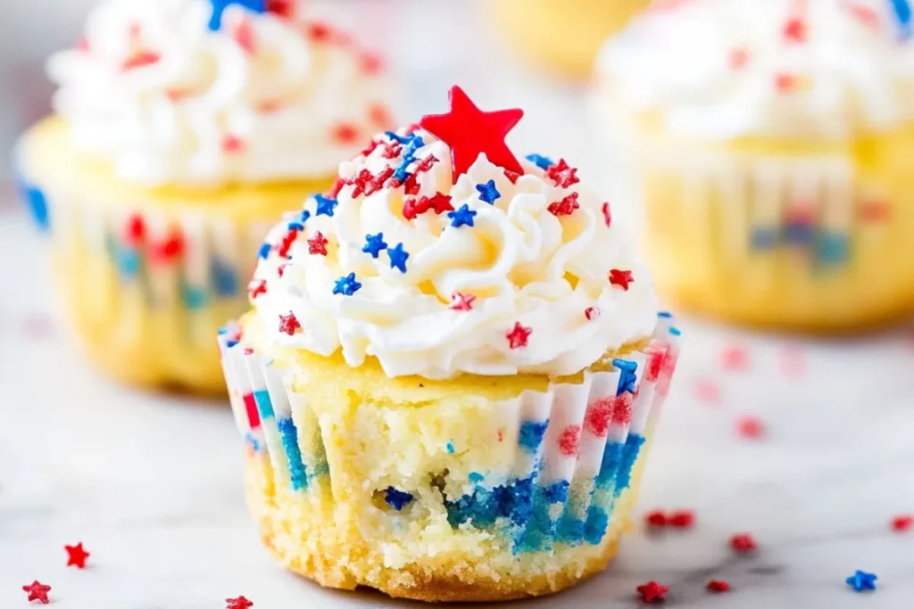 Easy Red White and Blue Mini Cheesecakes for Summer