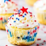 Easy Red White and Blue Mini Cheesecakes for Summer