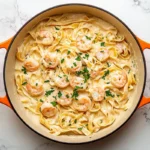 Easy Shrimp Fettuccine Alfredo