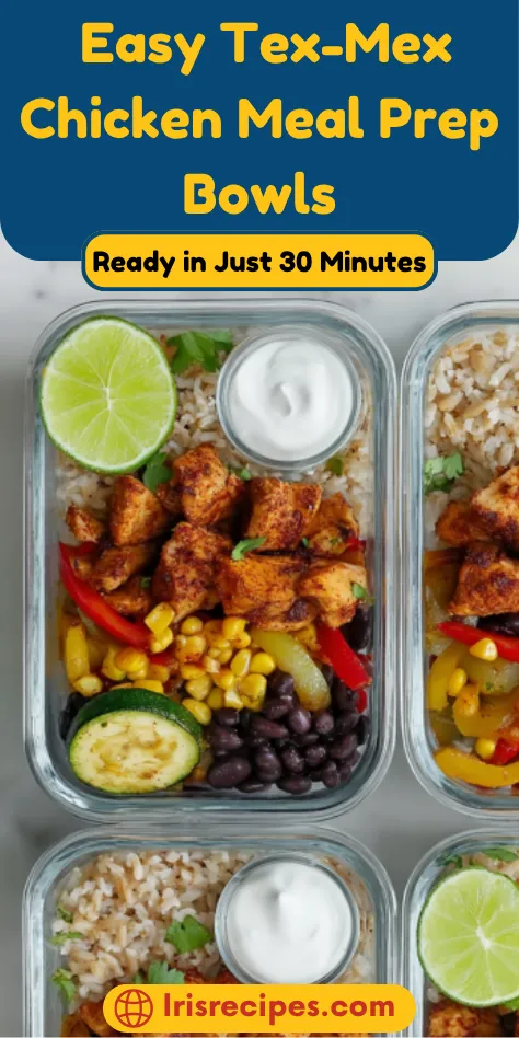 _Easy Tex-Mex Chicken Meal Prep Bowls