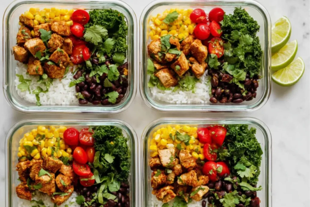 Family-Friendly Southwest Chicken Burrito Bowls