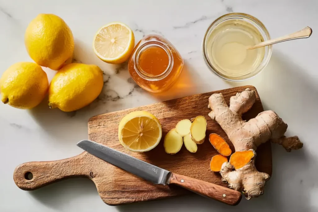 Frozen Lemon-Ginger Shots for Weight Loss
