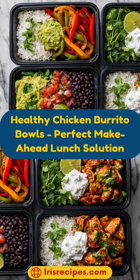 Healthy Chicken Burrito Bowls