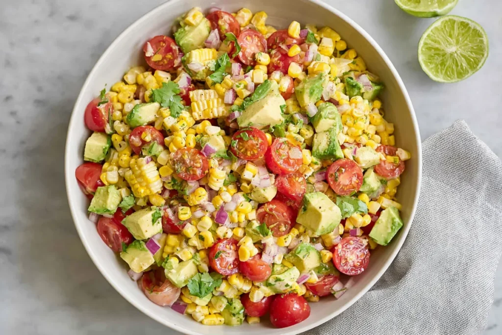 Healthy Corn Tomato Avocado Salad Recipe