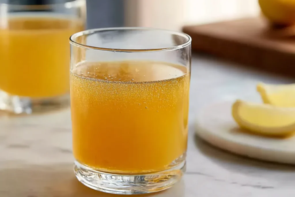 Homemade Apple Cider Vinegar Tonic With Green Tea