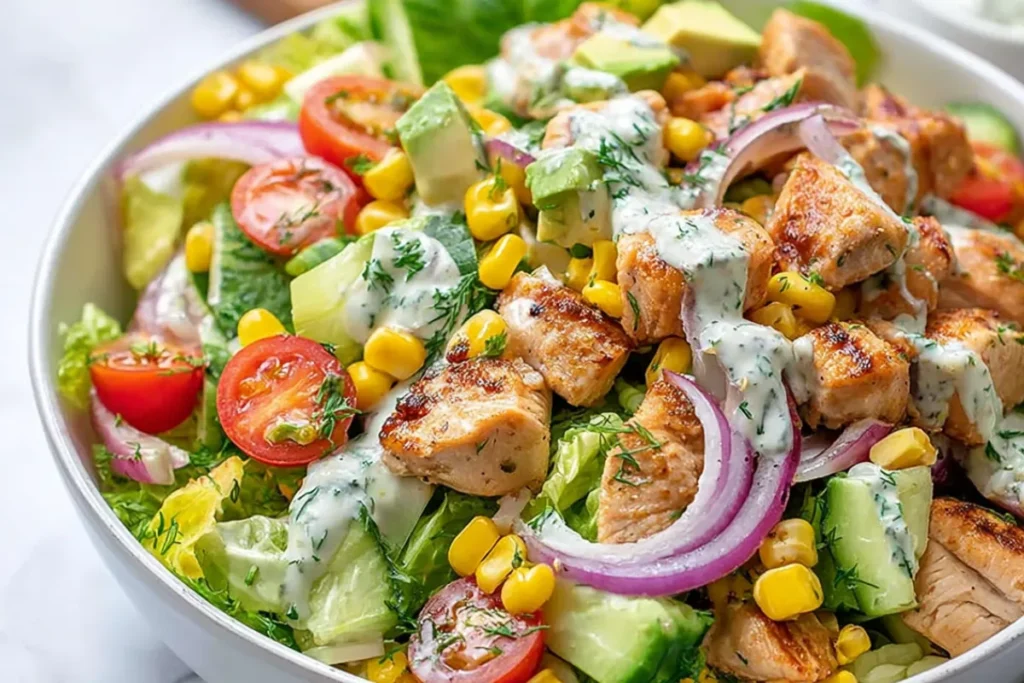 Homemade Healthy Ranch Chicken Salad