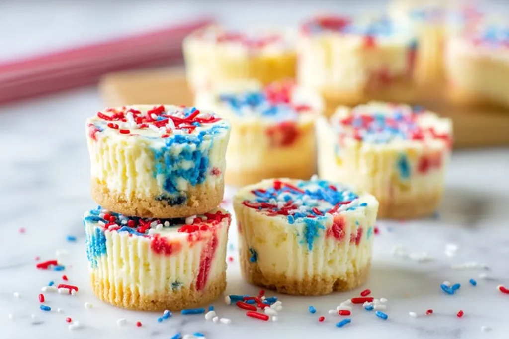 Patriotic Mini Cheesecakes