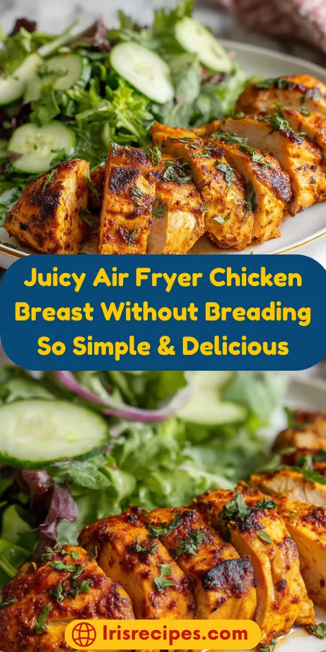 Juicy Air Fryer Chicken Breast Without Breading