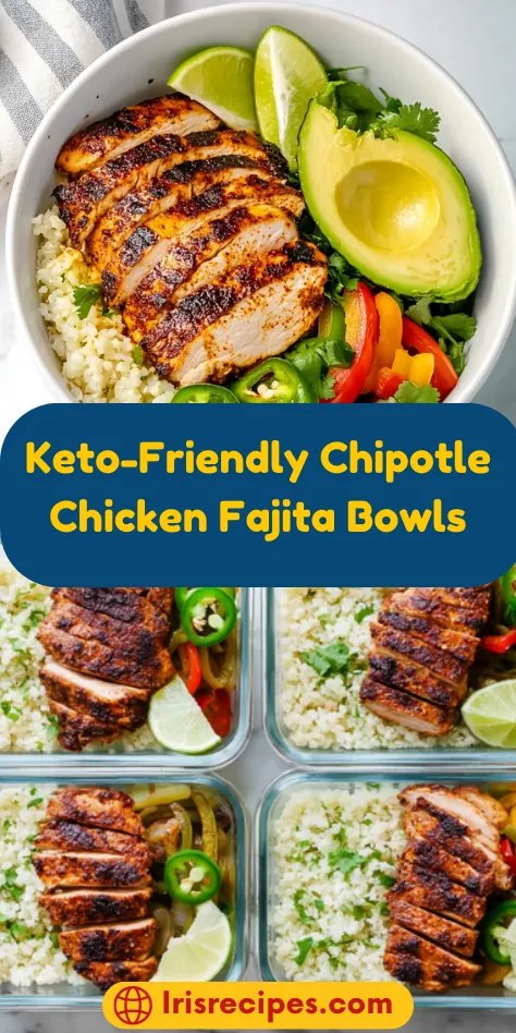 Keto-Friendly Chipotle Chicken Fajita Bowls