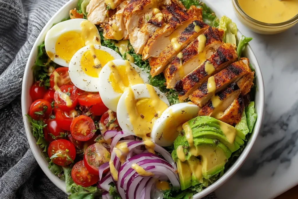 Low-Carb Paleo Chicken Cobb Salad _ Family-Friendly Recipe