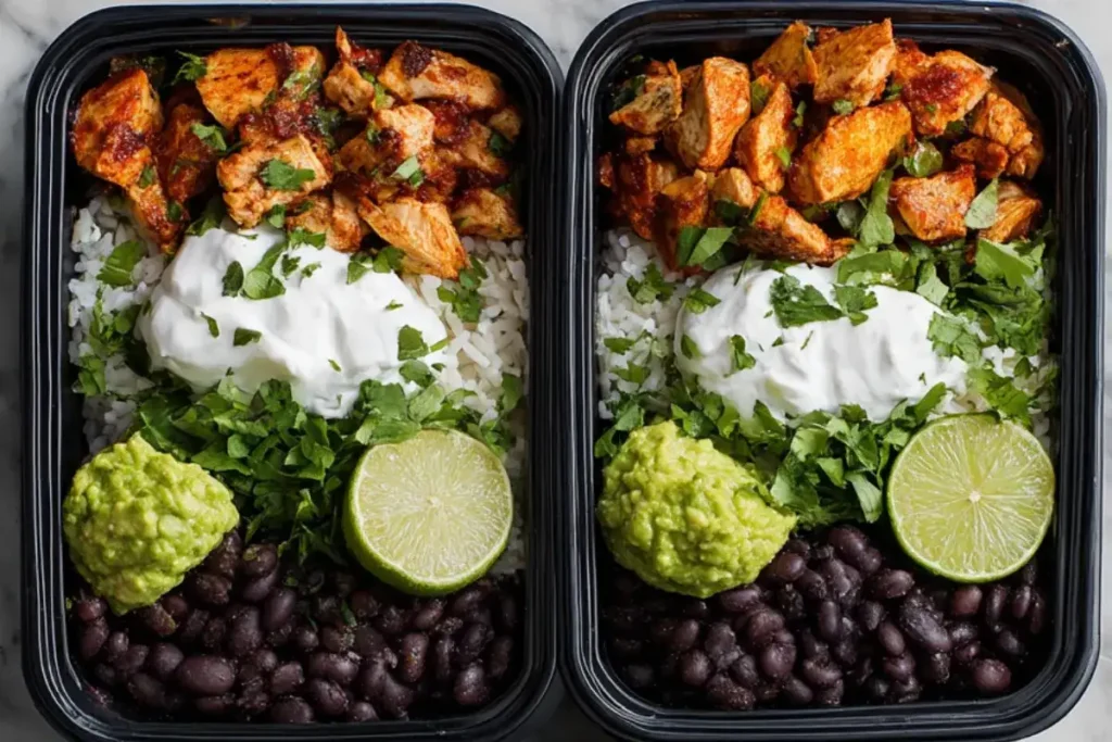 Make-Ahead Chicken Burrito Bowls
