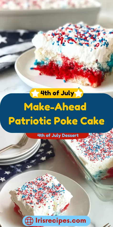 Make-Ahead Patriotic Poke Cake