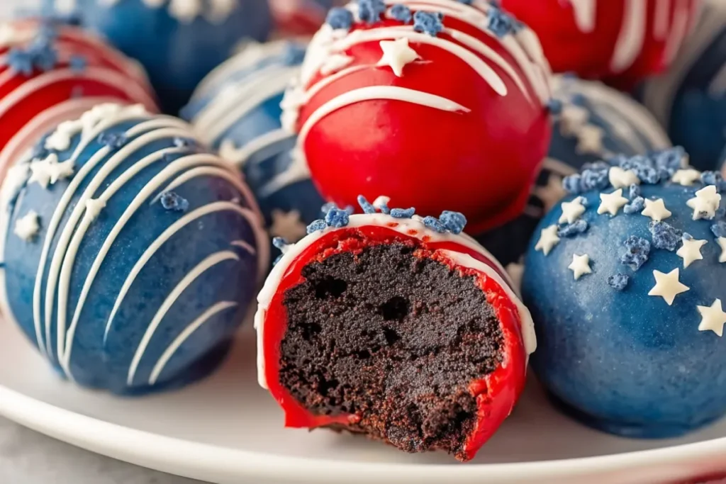 Patriotic Oreo Balls_ Easy No-Bake 4th of July Treats