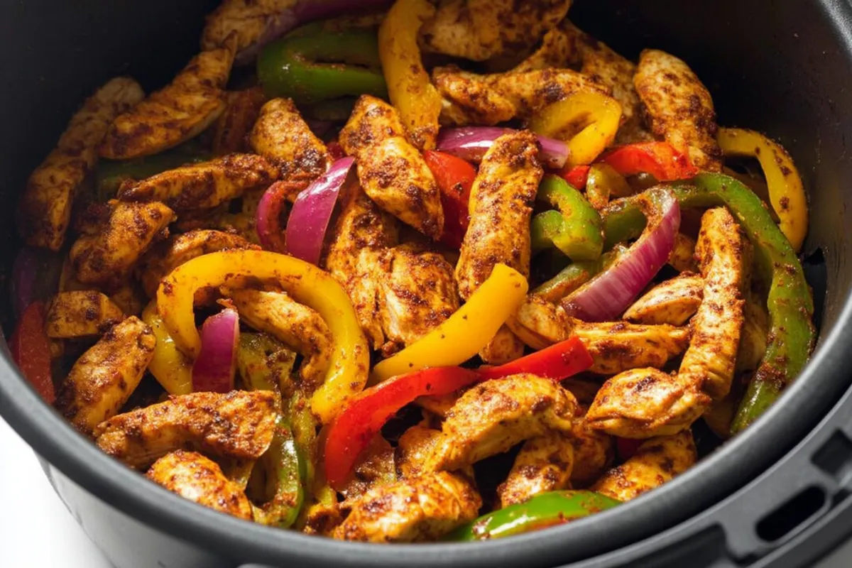 Quick Air Fryer Chicken Fajitas