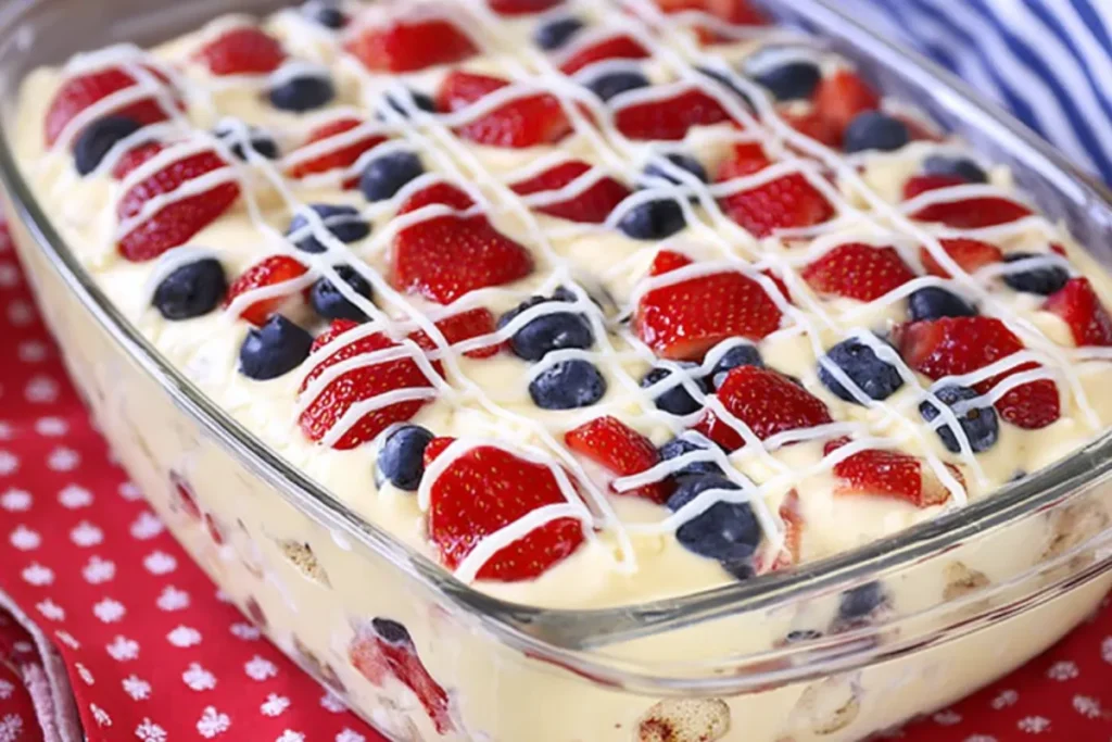 Quick No Bake Summer Berry Icebox Cake