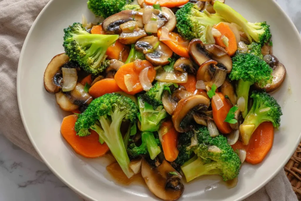 Quick Sautéed Mushrooms with Broccoli