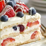Simple No Bake Summer Berry Icebox Cake