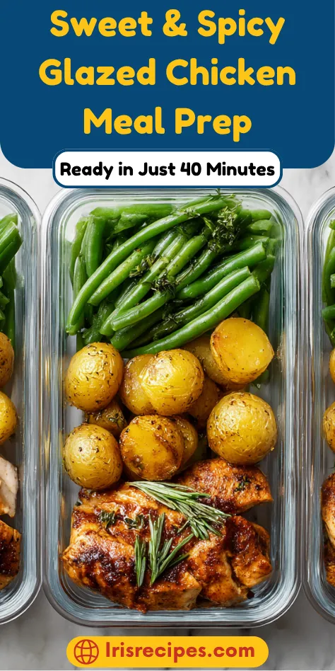 Sweet & Spicy Glazed Chicken Meal Prep