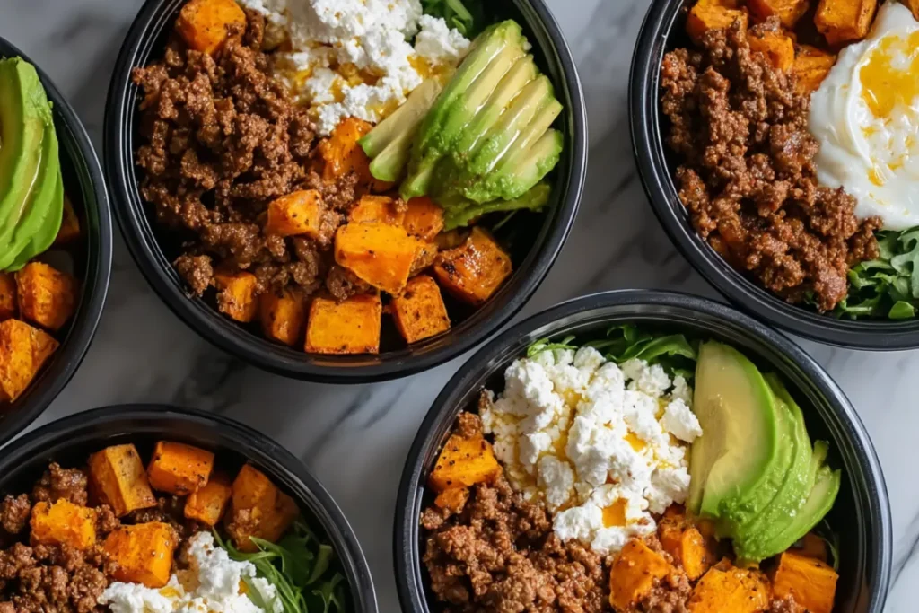 Viral Sweet Potato & Hot Honey Beef Bowls