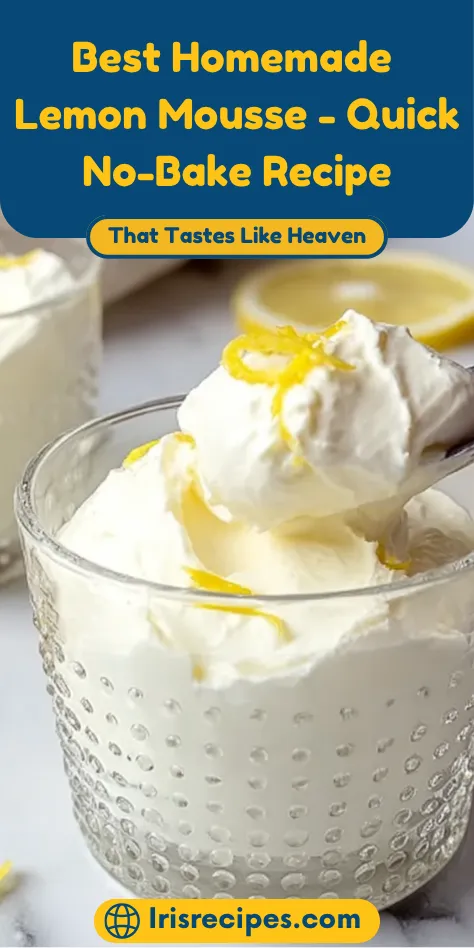 Best Homemade Lemon Mousse - Quick No-Bake Recipe