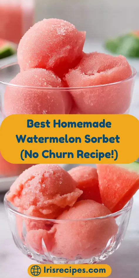 Best Homemade Watermelon Sorbet