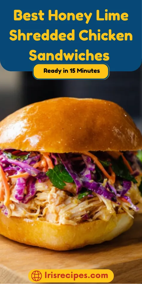 Best Honey Lime Shredded Chicken Sandwiches