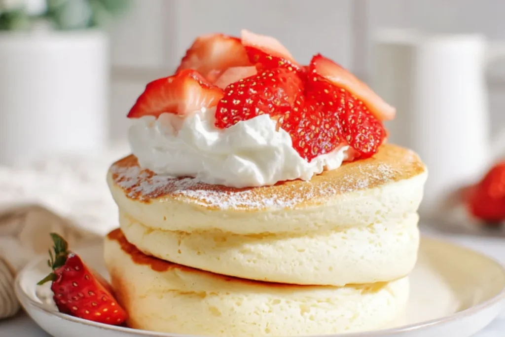 Best Japanese Soufflé Pancakes - Thick & Jiggly Recipe