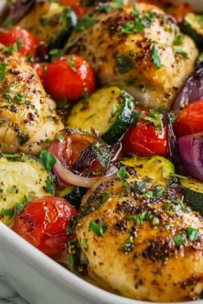 Best Mediterranean Chicken Zucchini Bake Recipe